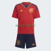 Maillot de Supporter Espagne Domicile Coupe du Monde 2022 Pour Enfant